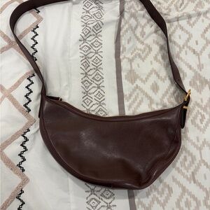 Madewell Rich Brown Leather Shoulder Bag